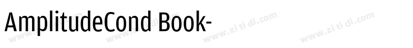 AmplitudeCond Book字体转换